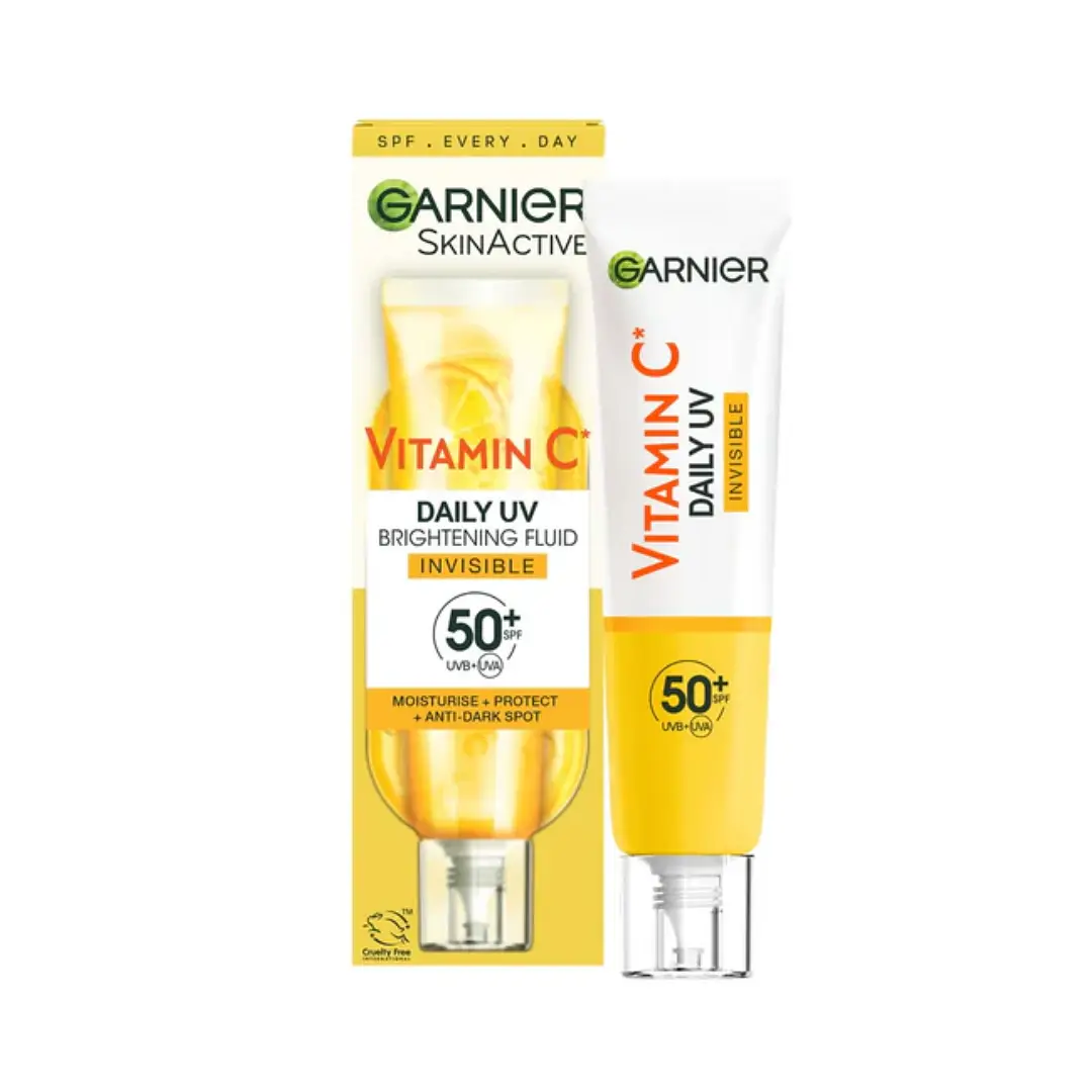 Garnier	Vitamin C UV Brightening Fluid Invisible SPF50+