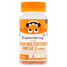 SuperDrug	Vegan Kids Multivit and Omega Gummies 30s 3+